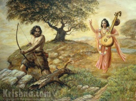 Narada Muni Approaches Mrgari the Hunter